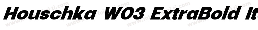 Houschka W03 ExtraBold Italic字体转换